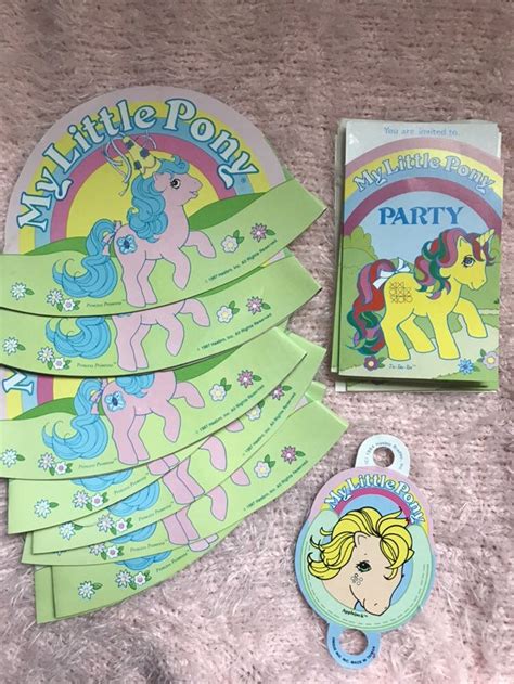Vintage 1980s My Little Pony Birthday Party Lot With Etsy My