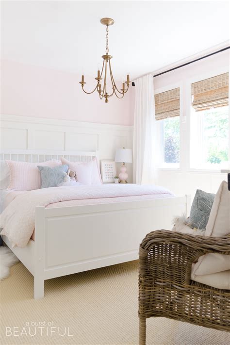 Pink black and white bedroom ideas for girls. Toddler Girl's Pink Bedroom | Nick + Alicia