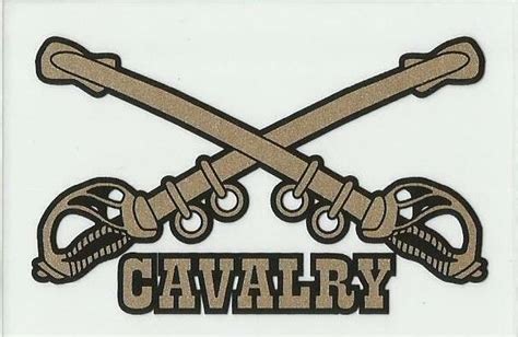 Crossed Cavalry Sabers Decal Outside Application Ebay