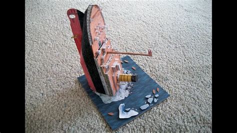 Paper Model Of The Rms Titanic Sinking Youtube My Xxx Hot Girl