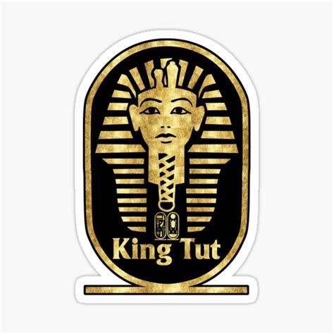King Tut Sticker For Sale By Symbolgrafix Redbubble