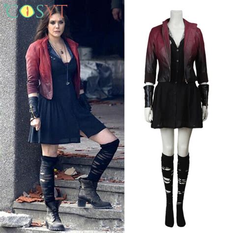 Scarlet Witch Wanda Maximoff Cosplay Jacket Costumes The Avengers