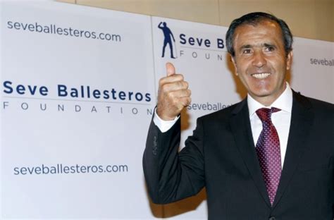 In Pictures Former Spanish Golfer Severiano Ballesteros Gives A Thumbs
