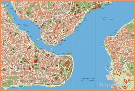 Detailed Map Of Istanbul
