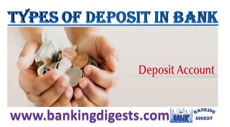 Types Of Deposit In Bank Banking Digest