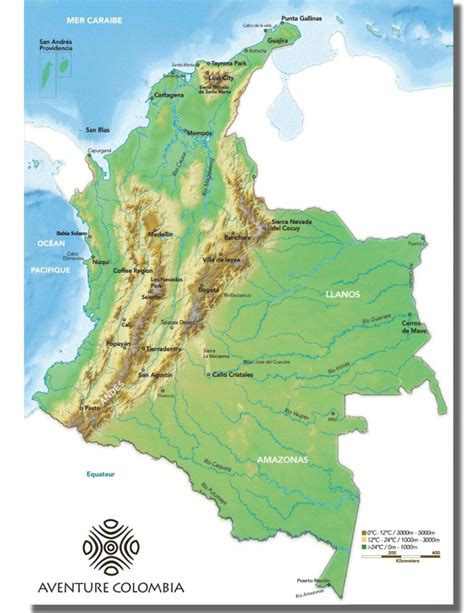 Geography Of Colombia Aventure Colombia