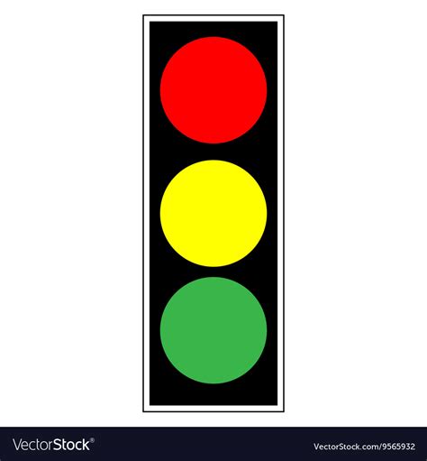 Traffic Light Sign Royalty Free Vector Image Vectorstock