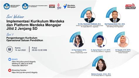 Seri Webinar Implementasi Kurikulum Merdeka Dan Platform Merdeka