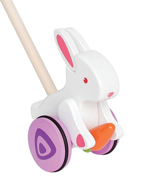 Bunny Push Toy Push And Pull Toys By Hape E0342