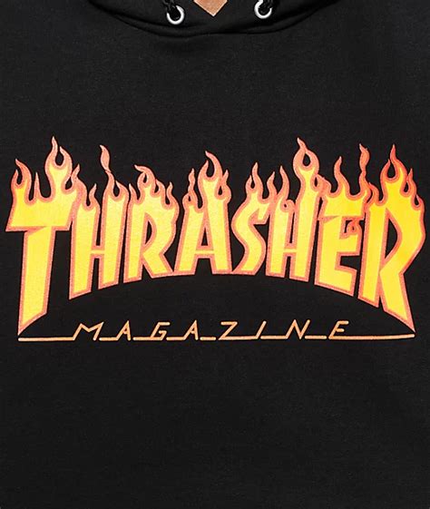 Thrasher Flame Logo Hoodie Zumiez