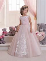 Pictures of Pink Flower Wedding Dress