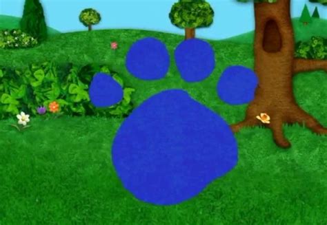 Blues Clues Paw Print Blue S Clues Blue S Pawprint Free Transparent