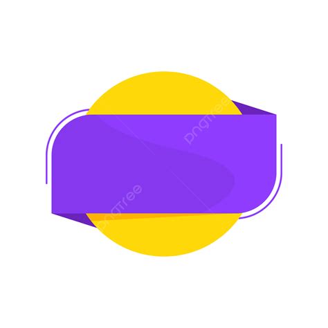 Purple Yellow Color Banner Design On Transparent Background Banner