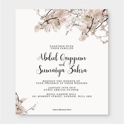 25 islamic wedding invitation card designs for muslims