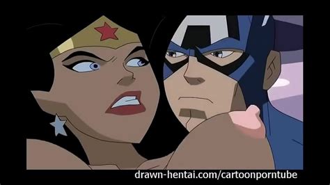 Busty Black Cartoon Wonder Women Getting Doggy Fucked Hard In