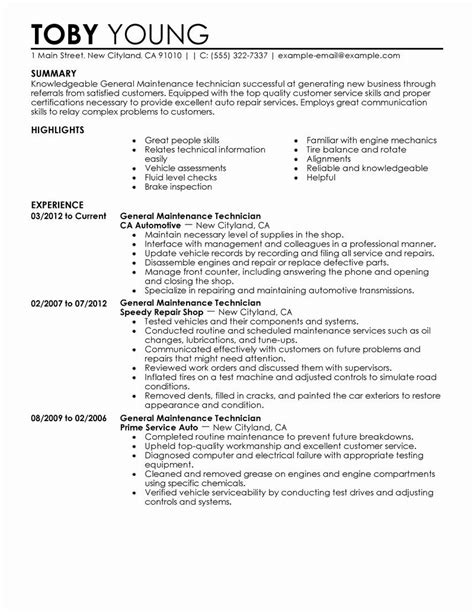 41 Maintenance Technician Resume Examples That You Can Imitate