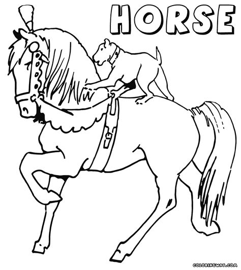 Dog coloring pages color a variety of dog breeds that are big and small. Horse coloring pages | Coloring pages to download and print