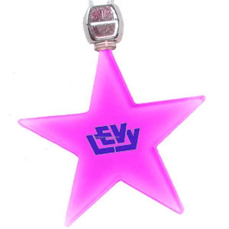 Pink Star Light Up Pendant Necklacechina Wholesale Pink Star Light Up