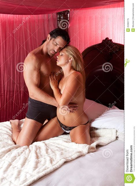 Loving Young Nude Erotic Sensual Couple In Bed Royalty
