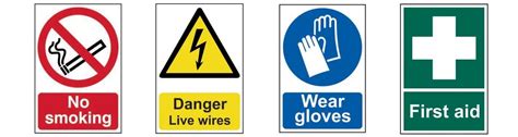 4 Types Of Safety Signs