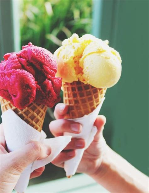 Gelato And Sorbet Beach Summer Time Waffle Cones Cool