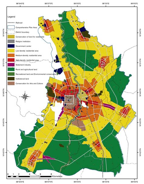 Eleven Land Use Zones In The 3rd Revision Of The Chiang Mai
