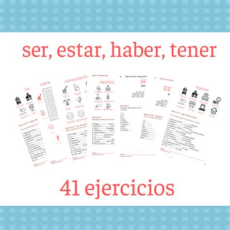 Ejercicios De Ser Estar Ejercicios De Gramática