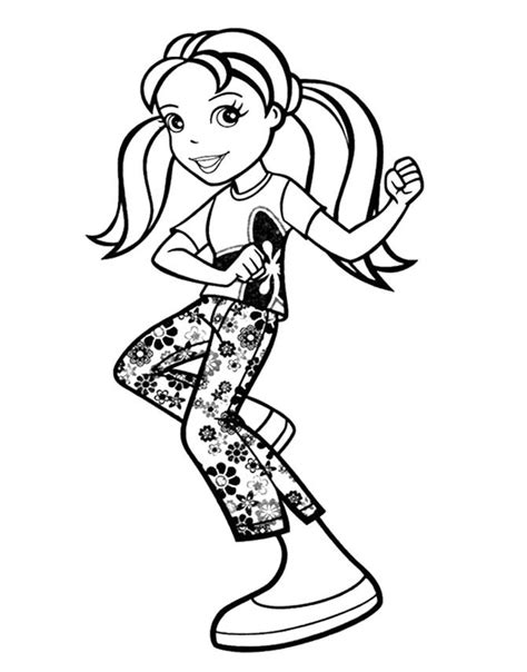 Polly pocket pet coloring pages. Polly Pocket Pretty Was Singing Coloring Page | Coloring ...