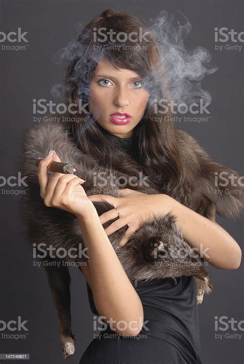 Elegant Smoking Woman Stock Photo Download Image Now Addiction