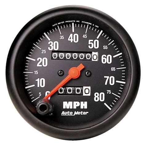 Auto Meter® 2690 Z Series 3 38 Speedometer Gauge 0 80 Mph