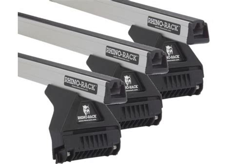 Rhino Rack Ja1003 Heavy Duty Bars Silver Rl110 3 Bar System Roof Rack