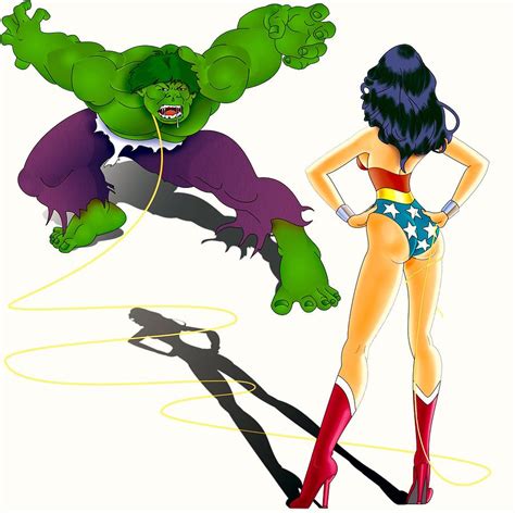 Wonder Woman Vs Hulk Painting By Lynn Rider