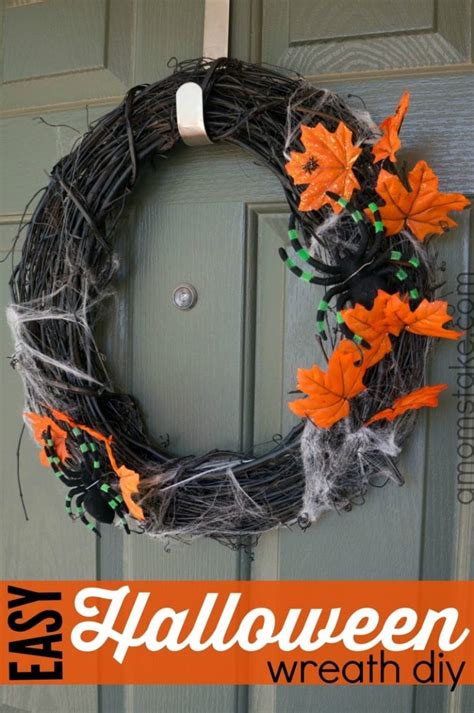 Easy Halloween Wreath Diy A Moms Take