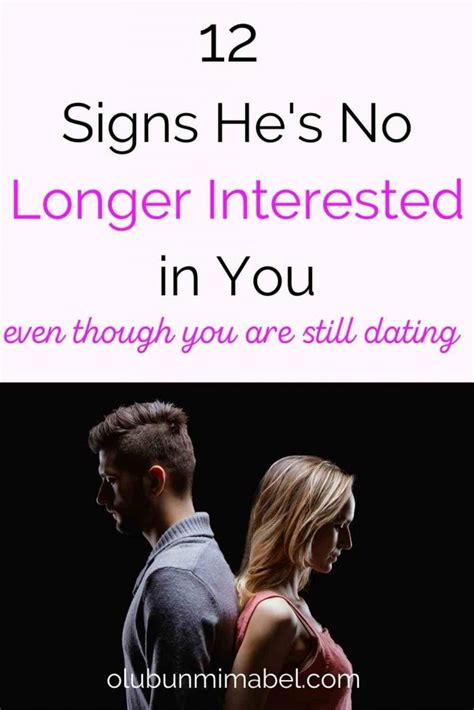 12 Clear Signs He Is No Longer Interested In You Olubunmi Mabel