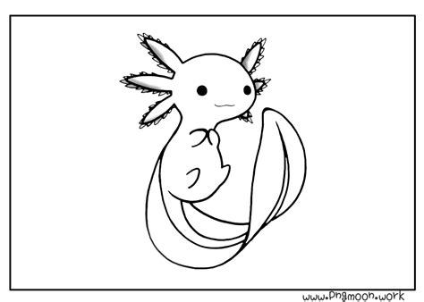 Axolotl Coloring Pages Printable