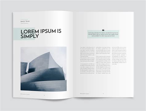 Minimalist Magazine Layout On Behance