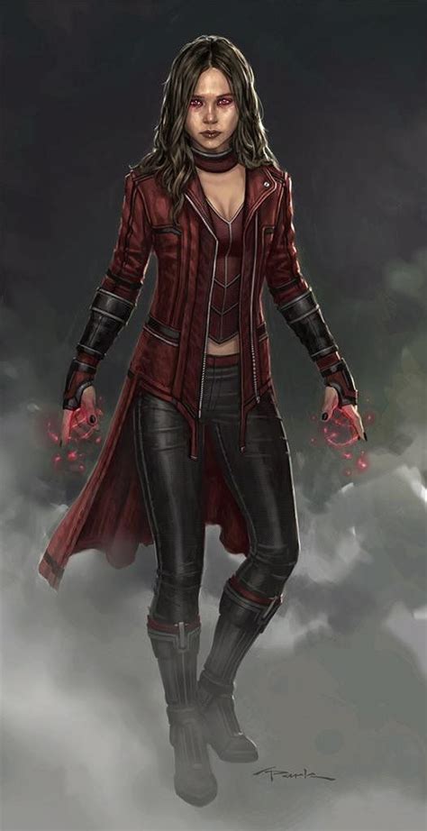 Scarlet Witch Aka Wanda Maximoff Avengers Age Of Ultron Concept Art