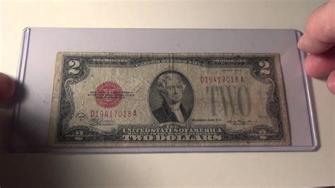 1928d 2 Red Seal Note Youtube