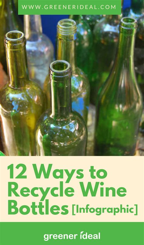 12 Ways To Recycle Wine Bottles Infographic Artofit