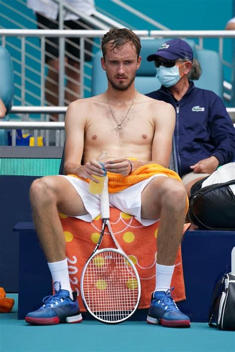 Professional Tennis Player Daniil Medvedev Of Russia Required Medical Brake During Miami Open