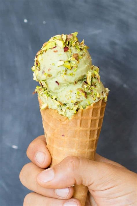 The Most Delicious Pistachio Ice Cream Green Healthy Cooking
