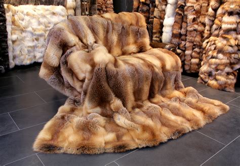 Noble Fur Throw From Red Foxes European Red Fox