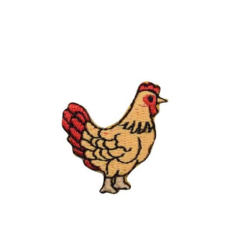 Small Farmhouse Chicken Hen Iron On Appliqueembroidered Patch