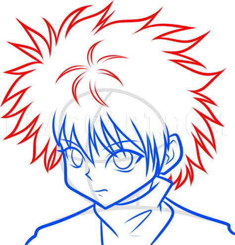 How To Draw Killua Zoldyck From Hunter X Hunter Step By Step Drawing