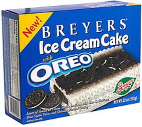 Breyers Ice Cream Cake With Oreo 32 Oz Nutrition Information Innit