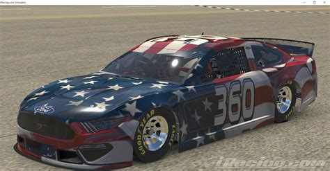 Us Flag Mustang By Chuck Patterson Trading Paints