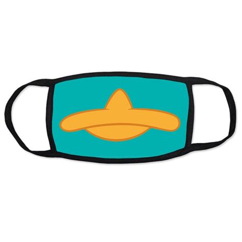 Perry The Platypus Funny Face Mask Phineas And Ferb Fashion Etsy