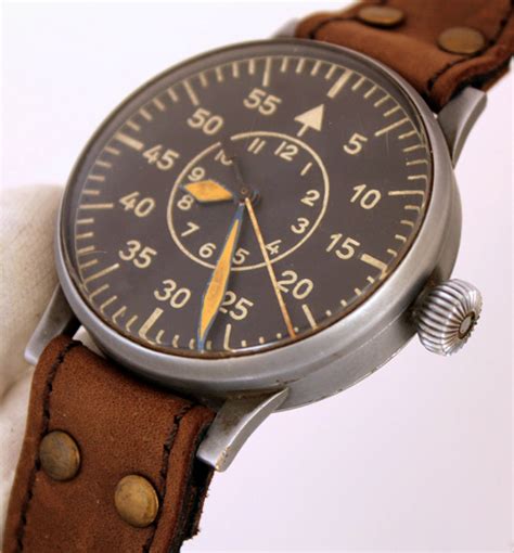 Laco Lacher And Co Ii Ww 1942 Germany Luftwaffe Pilot Aviator Watch Fi