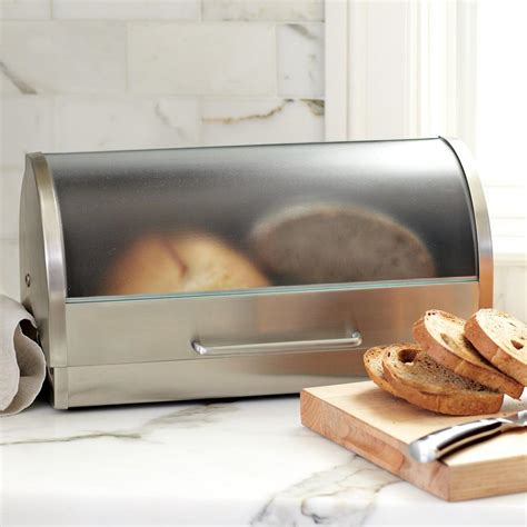 Refer to the toastmaster bread machine recipe book for the instructional manual and then place the ingredients as preferred and your crust will be ready in the preferred time. Stainless Steel Bread Box | Williams Sonoma AU