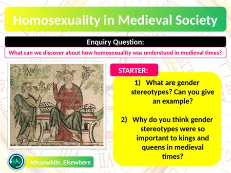 Homosexuality In Medieval Society Teaching Resources